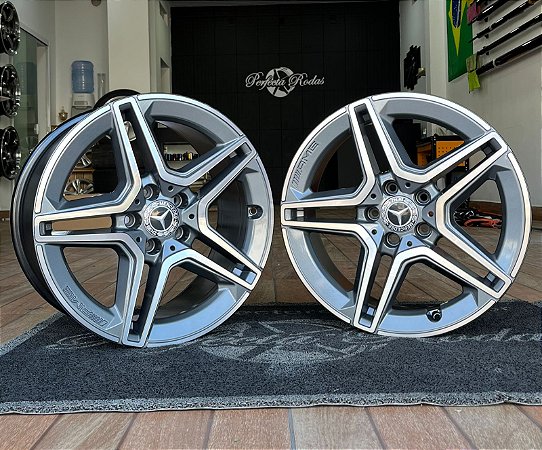 RODAS MERCEDES DUAS TALAS MC/M22 ARO 18 Furação 5X112 GRAFITE