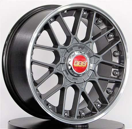 RODAS SP-24 BBS ARO 17 TALA 7 FURAÇÃO 4X100/108 GRAFITE