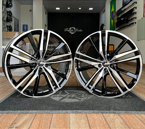 RODA VOLVO MC/V03 ARO 22 Furação 5X108 PRETO DIAMANTADO