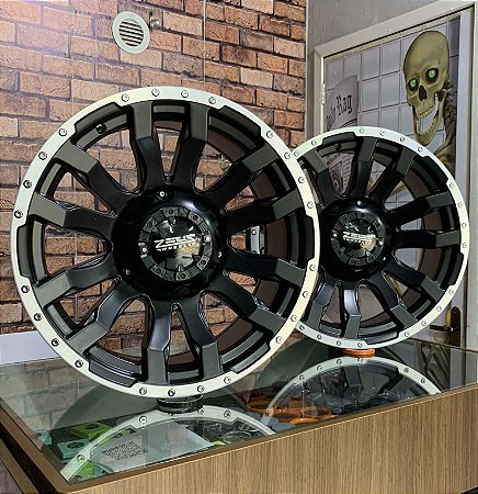 RODAS OFF ROAD ZWAT2 ARO 18 Furação 6X139 PRETA DIAMANTADO