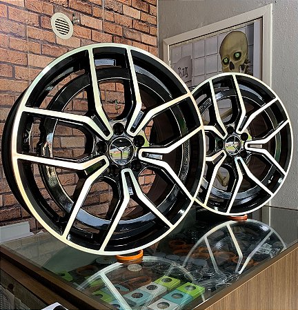 RODAS MERCEDES C300 TALAS MC/M29 ARO 19 Furação 5X112 PRETO