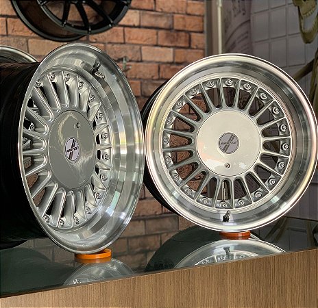 RODAS TALUDA HARTGE YKW ARO 15 TALA 8,25 FURAÇÃO 5X100/114 PRATA DIAMANTADA