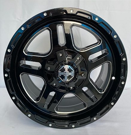 RODAS OFF ROAD COD1941 ARO 17 Furação 6X139  PRETA