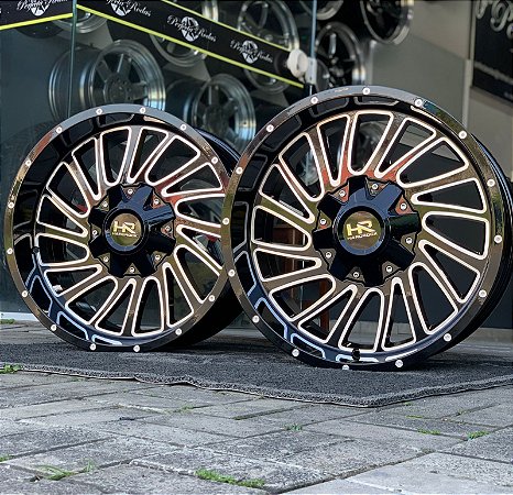 RODA OFF ROAD OVERDRIVE ARO 20 Furação 6X135/139 GLOSS BLACK