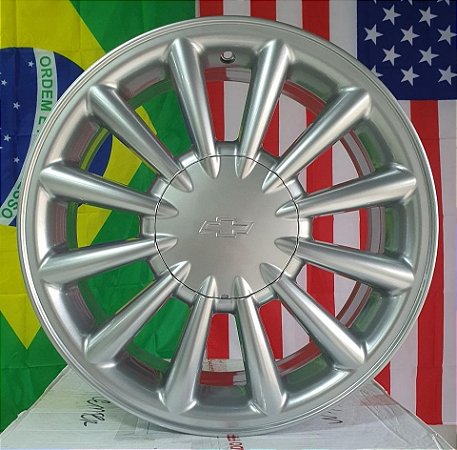 RODA KR M5 GM OMEGA POWERTECH ARO 17X6 4X100 PRATA