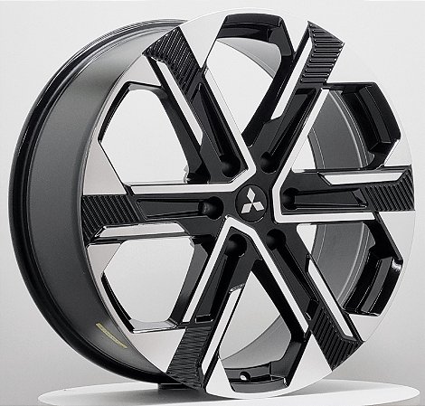 RODAS MITSUBISHI MT02 ARO 20X9 6X139,7  PRETO DIAMANTADO