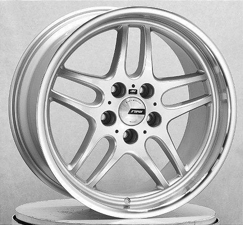 RODA STYLE 37 BMW M5 E34 PRATA DIAMANTADA ARO 18 EM 2TALAS FURAÇÃO 5X120