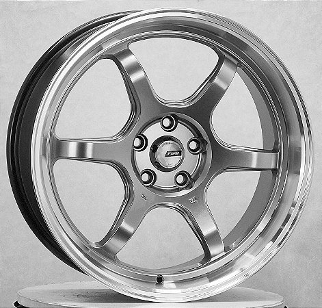 Roda SPIDER SIX Aro 18 Tala 8,5 5x113 Grafite 5X112/5X114