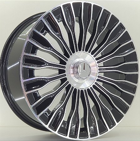 RODAS MERCEDES M36 ARO 20 Furação 5X112 PRETO FLOW FORMING