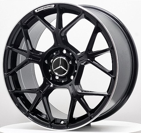 RODAS MERCEDES MC/M30 ARO 18 TALAS 8 PRETO DIAMANTADO