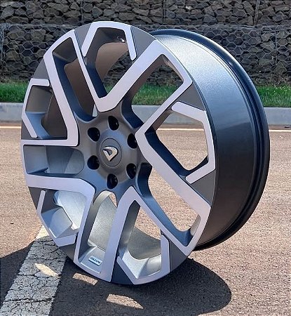 RODAS INVICTUS ARO 22 FURAÇÃO 6X139 GRAFITE DIAMANTADO