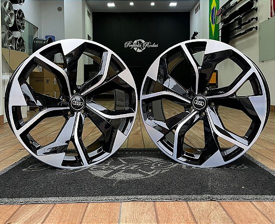 RODAS AUDI RSQ8 ARO 22 Furação 5X112 PRETA DIAMANTADO