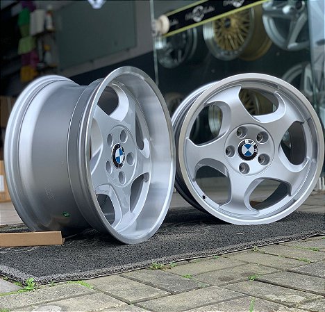 RODAS STYLE21 ARO 17 DUAS TALAS 5X120 PRATA DIAMANTADA