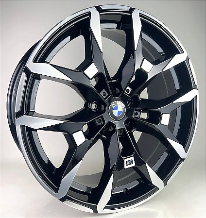 RODAS BMW M SPORT ARO 20 FURAÇÃO 5X120 PRETO DIAMANTADA