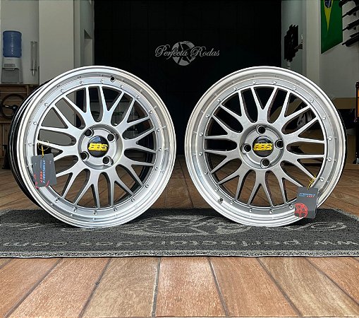 RODAS BBS LM506 ARO 17 FURAÇÃO 4X100 HYPER BLACK
