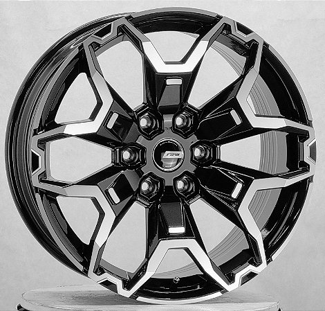 RODAS GM COLORADO ARO 20 FURAÇÃO 6X139 PRETO DIAMANTADO