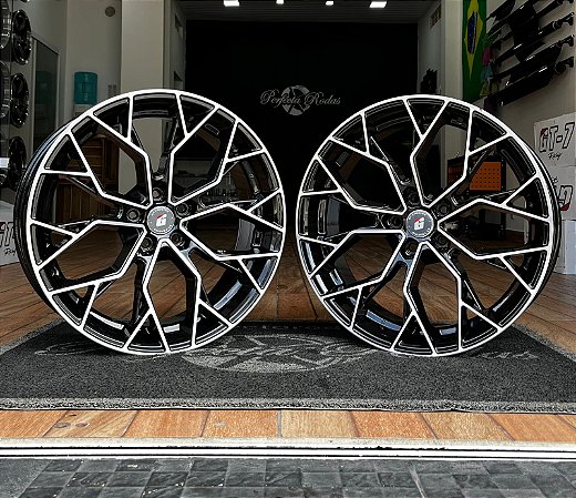 RODAS GTS SPORT ARO 20 FURAÇÃO 5X113 PRETO DIAMANTADO
