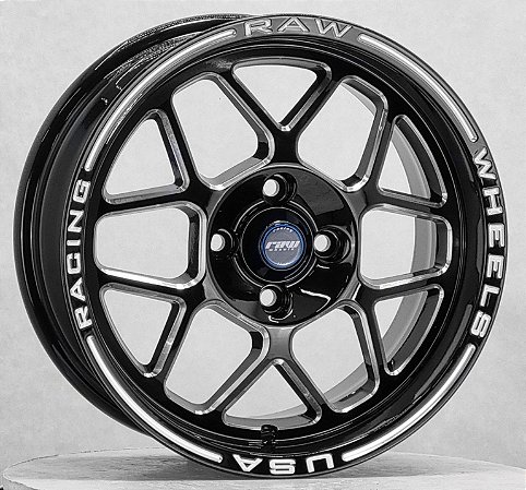 RODAS WELD SIX ARO 15 TALA 7 FURAÇÃO 4X100 PRETO DIAMANTADO