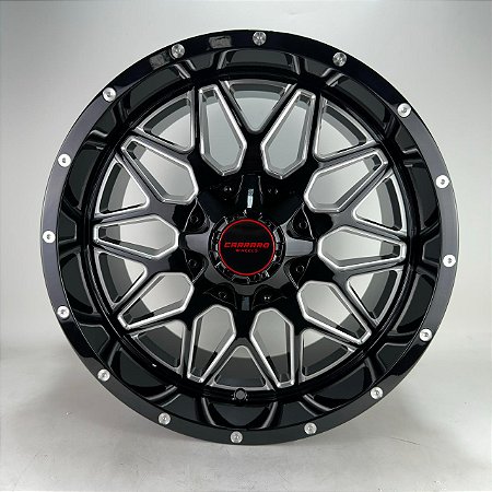 RODAS OFF ROAD DAVIE ARO 18 FURAÇÃO 6X139 BLACK MILING
