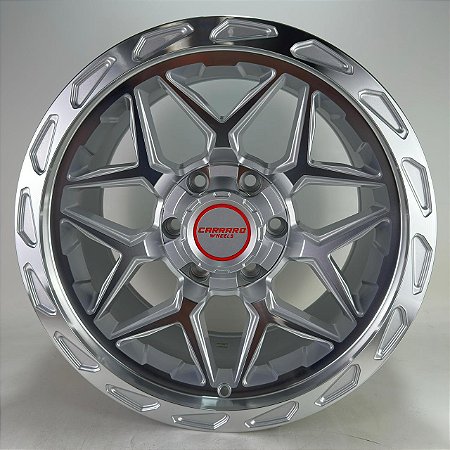 RODAS OFF ROAD NASHVILLE ARO 17 FURAÇÃO 6X139 PRATA
