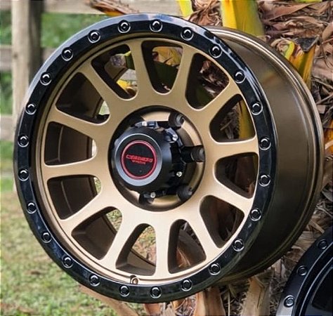 RODAS OFF ROAD RENO ARO 17 FURAÇÃO 6X139 BRONZE