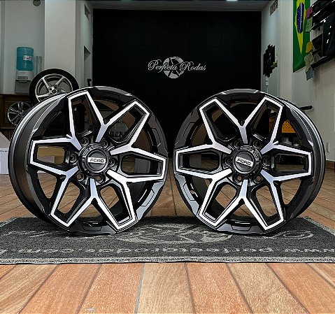 RODAS M29 OFF ROAD ARO 18 FURAÇÃO 6X139 PRETO FOSCO DIAMANTADO