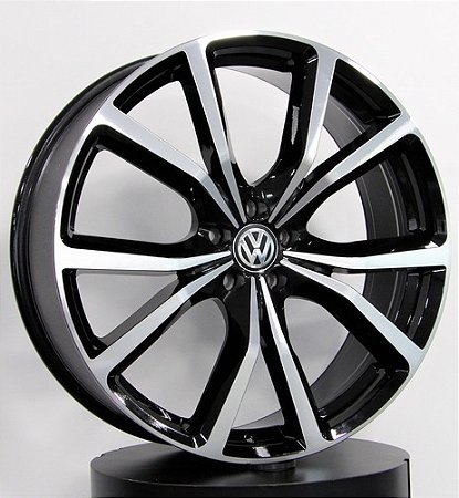 RODAS JAGUAR WEXFORD ARO 22 FURAÇÃO 5X108 PRETO DIAMANTADO