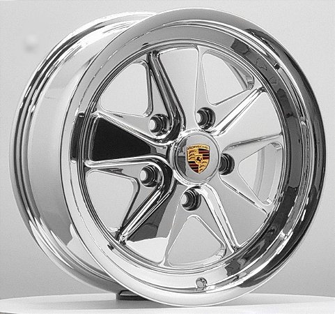 RODAS FUCHS CROMADAS ARO 16 DUAS TALAS FURAÇÃO 5X112