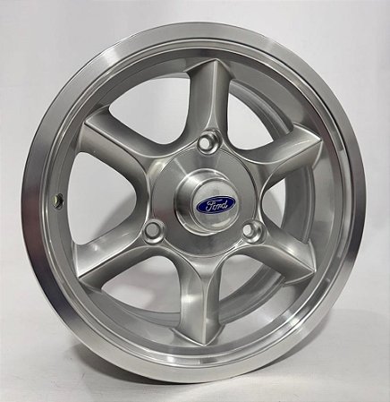 RODAS GAUCHAS ARO 15 FURAÇÃO 3X150 PRATA