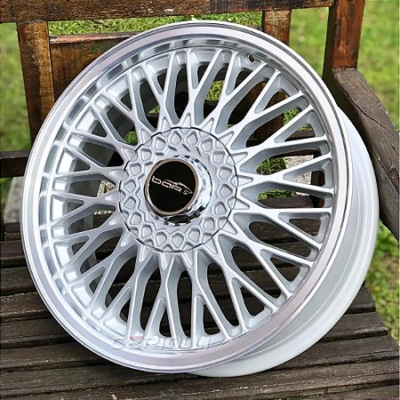 PAR DE RODAS PARA CARRETINHA BB ARO 17 G1810 PRATA