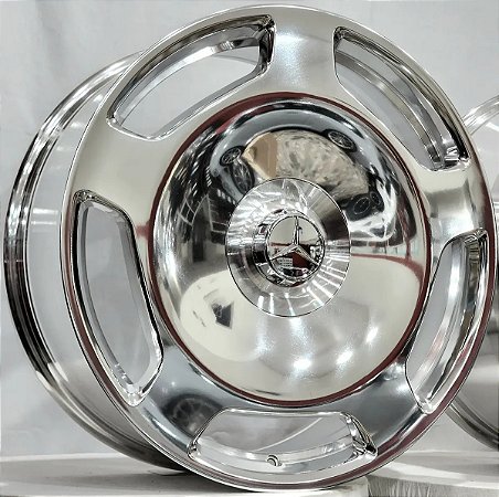 JOGO DE RODAS MAYBACH ARO 20 DUAS TALAS FURAÇÃO 5X112 CROMADA