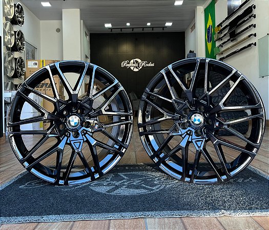 RODAS BMW X6 ARO 20 Furação 5X112 PRETA 2 TALAS