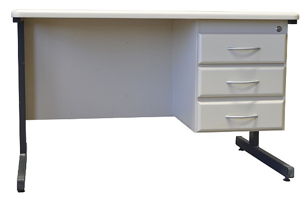 Mesa para Escritório com Gavetas e Espaço para CPU Embutido