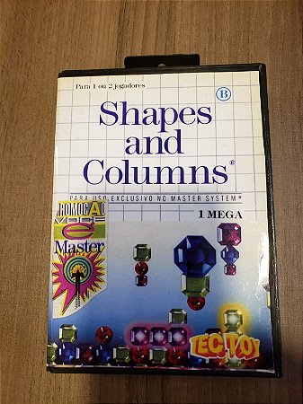 Jogo Shapes And Columns - Para Master System