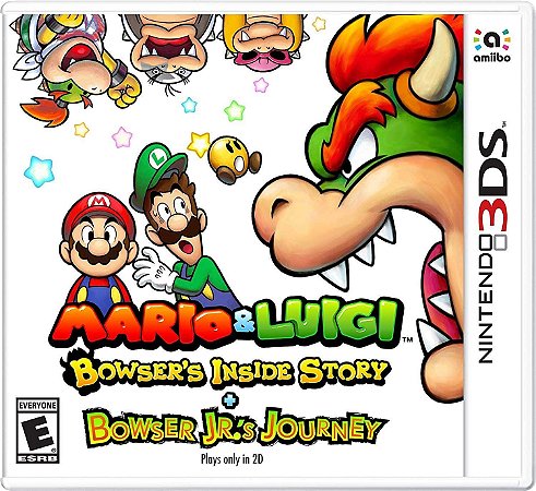 Jogo Mario & Luigi a Bowser's Inside Story + Bowser Jr's Journey - 3Ds