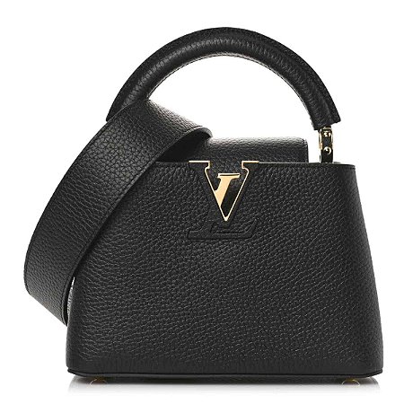 BOLSA LOUIS VUITTON CAPUCINES MINI PRETA