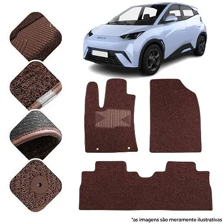 Tapete Automotivo kapazi Para BYD Dolphin Mini