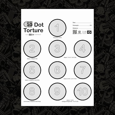 Dot Torture A3 – Drill de Precisão Promo Shot Fair 2025 | 50 un