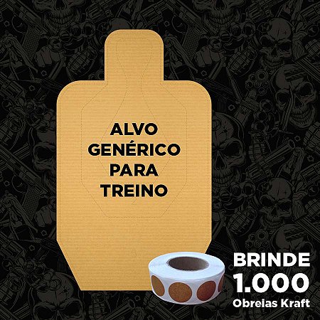 Alvo Defensivo 0-2-5 | Modelo Genérico Kraft + 1.000 Obreias | 50 un