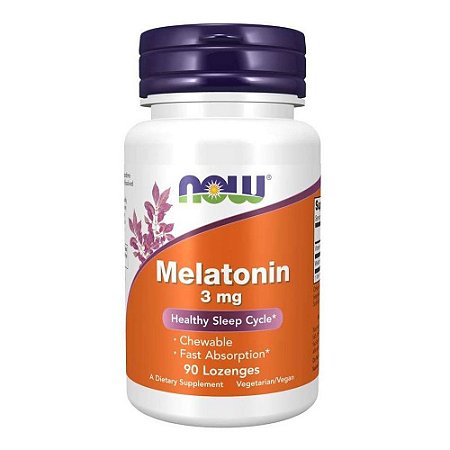 Melatonina 3mg Importada (90 Lozenges) - Now Foods