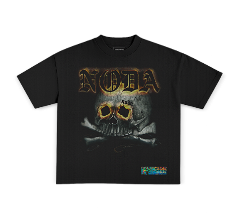 Camiseta Fire Skull Noda Company Streetwear