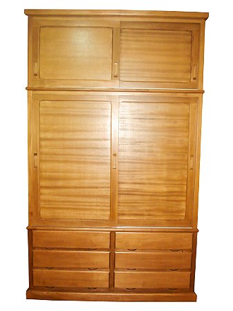 Guarda Roupas Liso 6 Gavetas Maleiro Duplex 159cm x 260cm