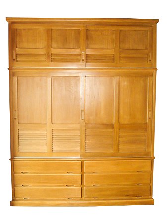 Guarda Roupas Liso Venezianas 6 Gavetas Truck 205cm x 260cm