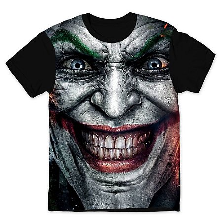 Camiseta T-shirt As Braba Coringa Full Print Preta