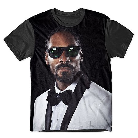 Camiseta T-shirt As Braba Snoop Dog Full Print Preta