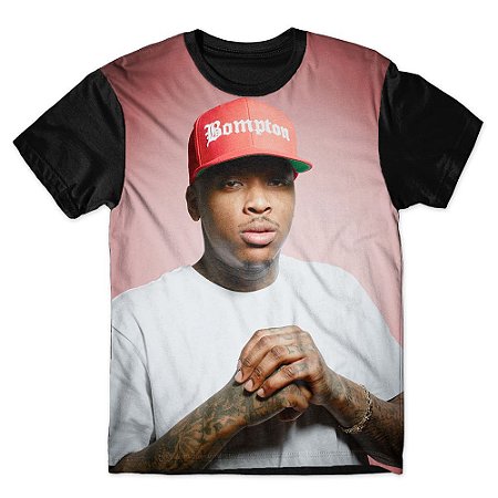 Camiseta T-shirt As Braba YG Full Print Preta