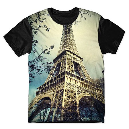 Camiseta As Braba Masculina Torre Eiffel Full Print