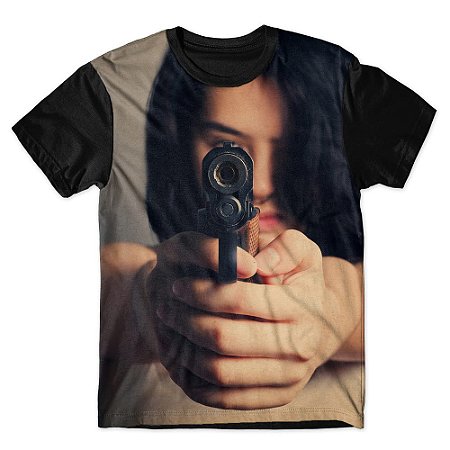 Camiseta As Braba Masculina Mulher Arma Full Print