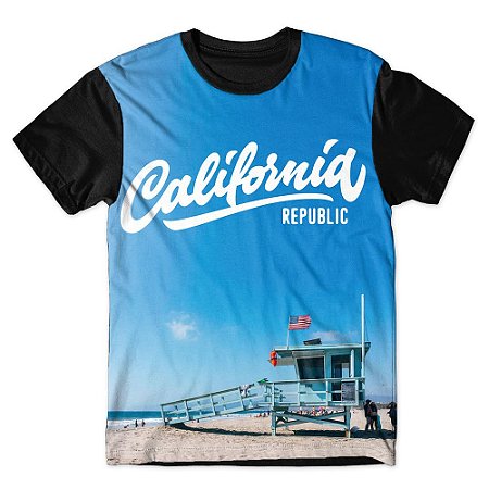 Camiseta As Braba Masculina California Praia Full Print