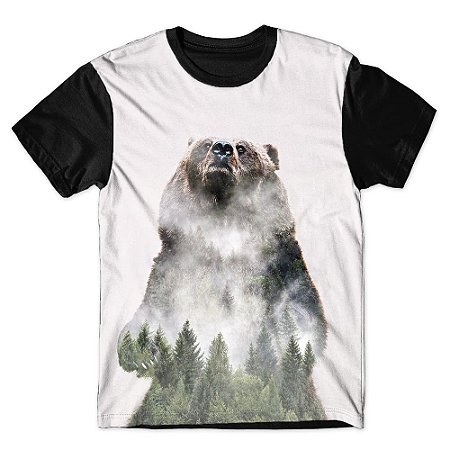 Camiseta As Braba Masculina Urso Full Print